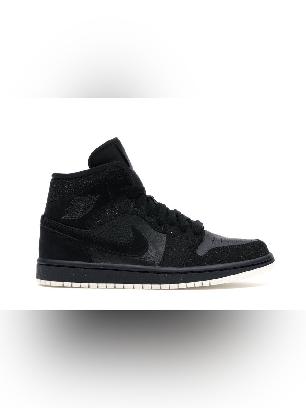Jordan 1 Mid Glitter Black